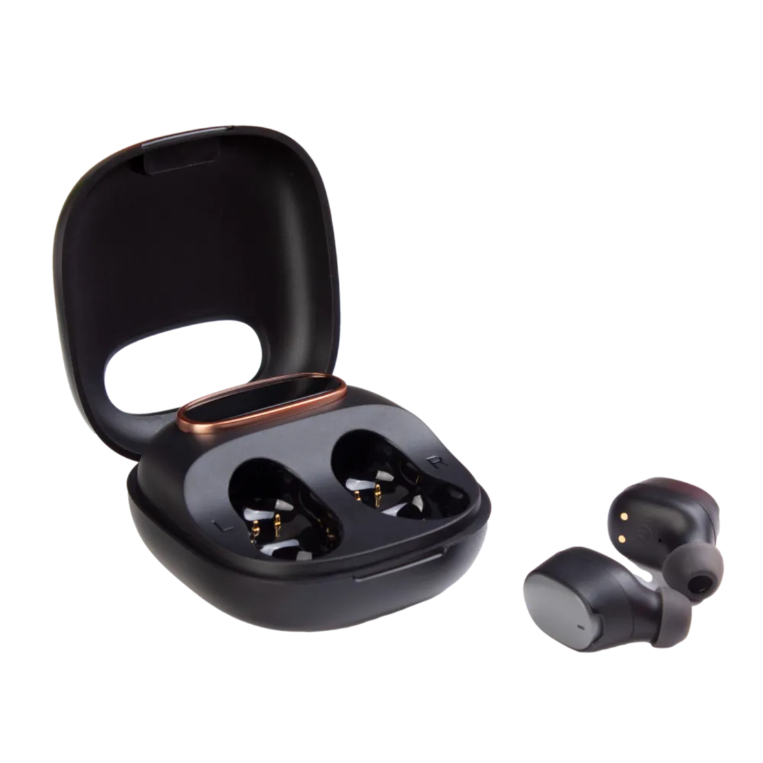 אוזניות אלחוטיות נטענות בצבע שחור ולבן Miracase True Wireless Earbuds MTWS120