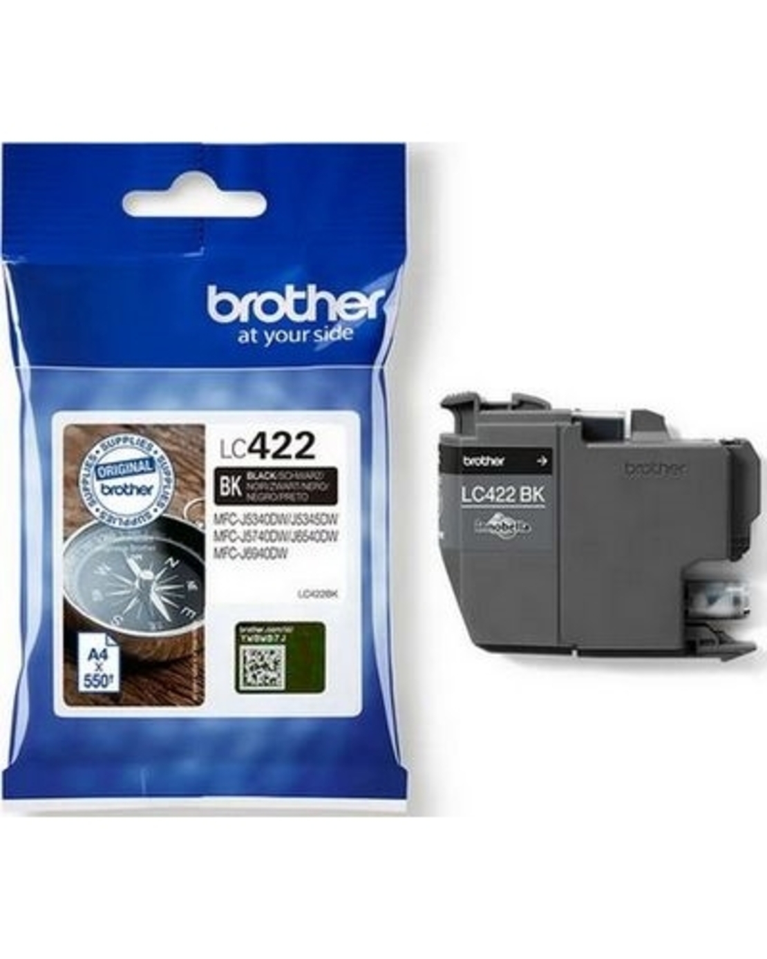 דיו שחור מקורי Brother LC422BK