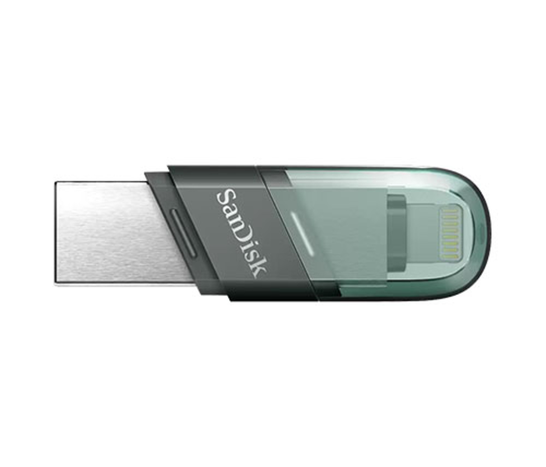 זיכרון נייד למכשירי אפל SanDisk iXpand Flash Drive Flip SDIX90N-128G USB 3.1