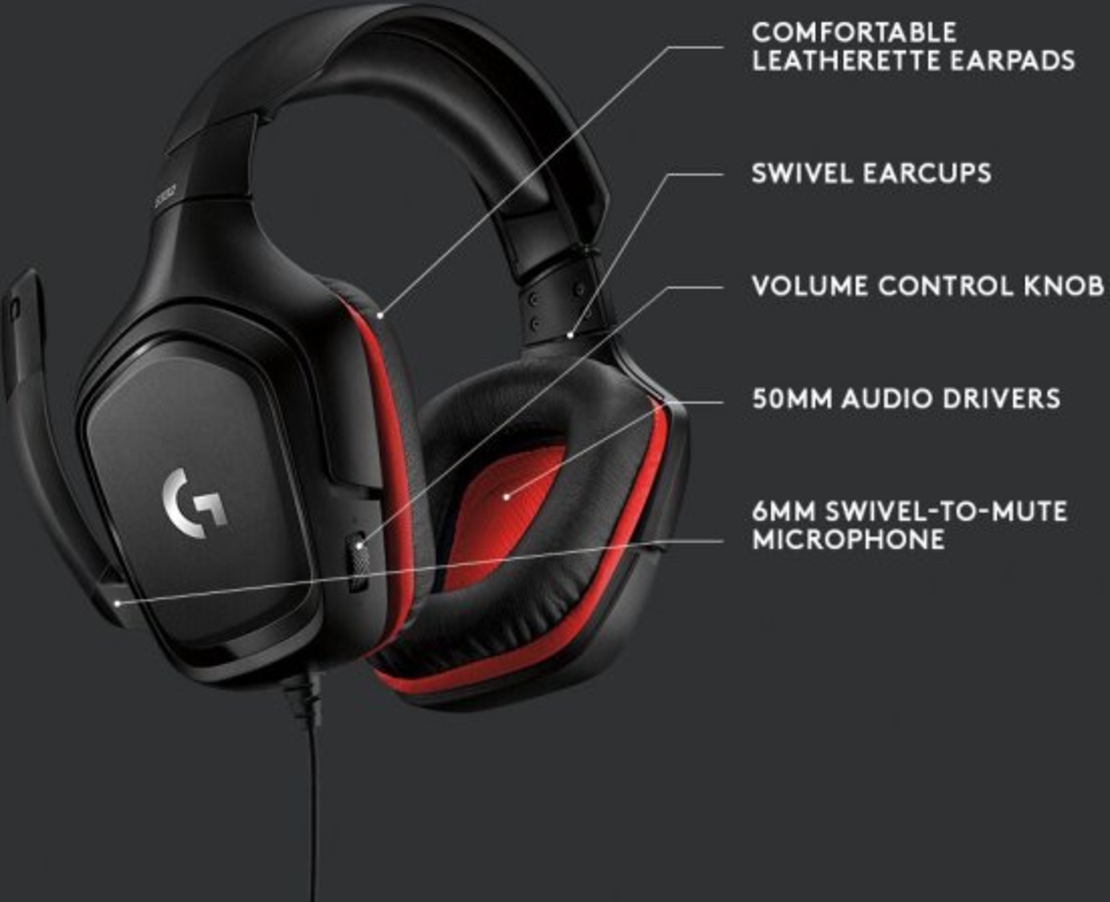 אוזניות גיימרים Logitech G332