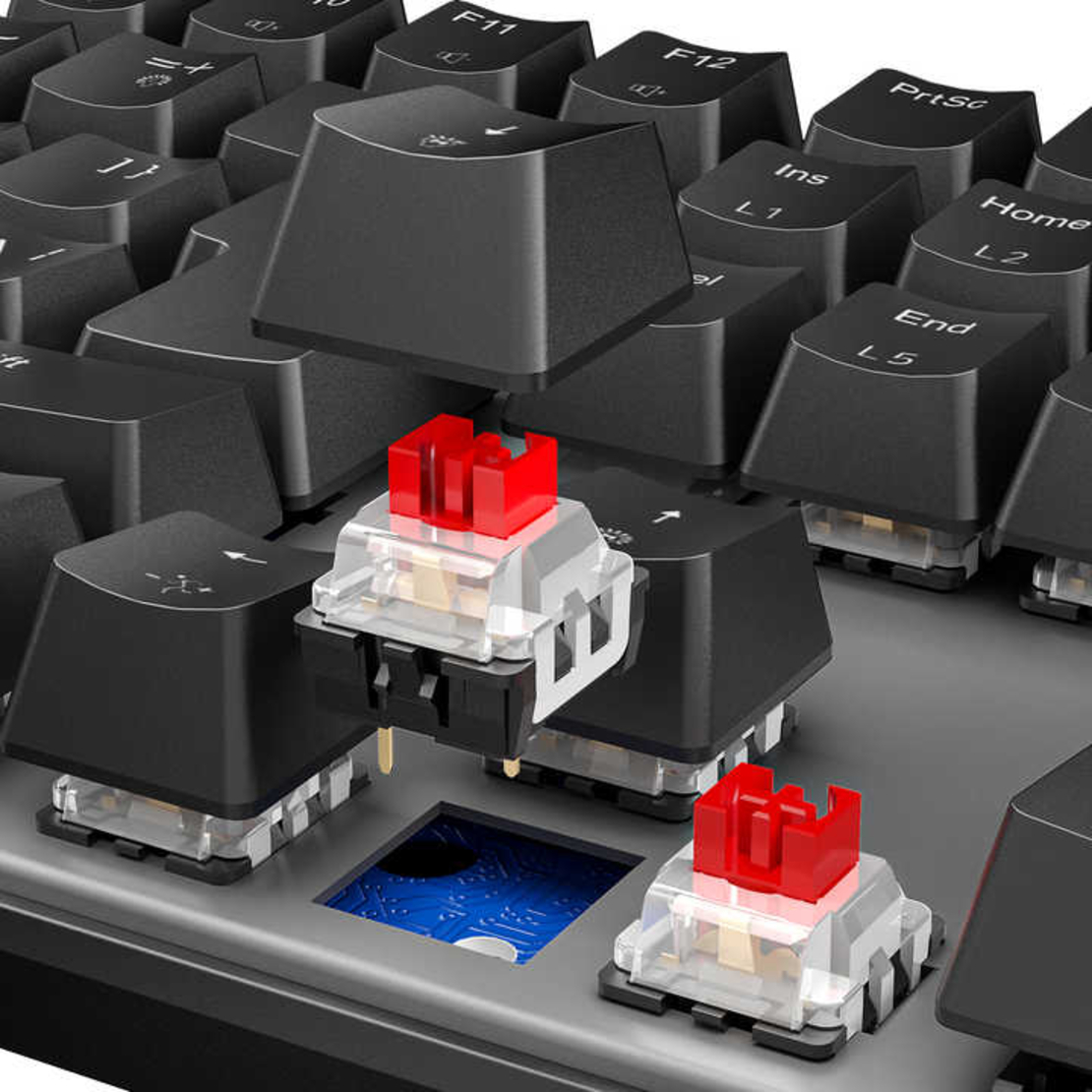 מקלדת גיימינג מיכנאית חוטית Meetion MK009 Pro RGB Red Switch