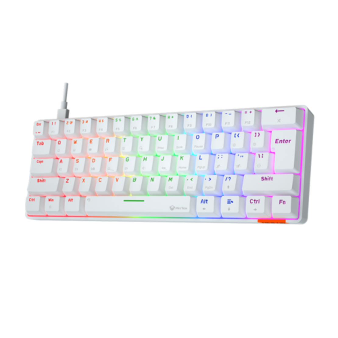 מקלדת Bluetooth עם מצב כפול 60%  Meetion MT-MK005BT Blue Switch