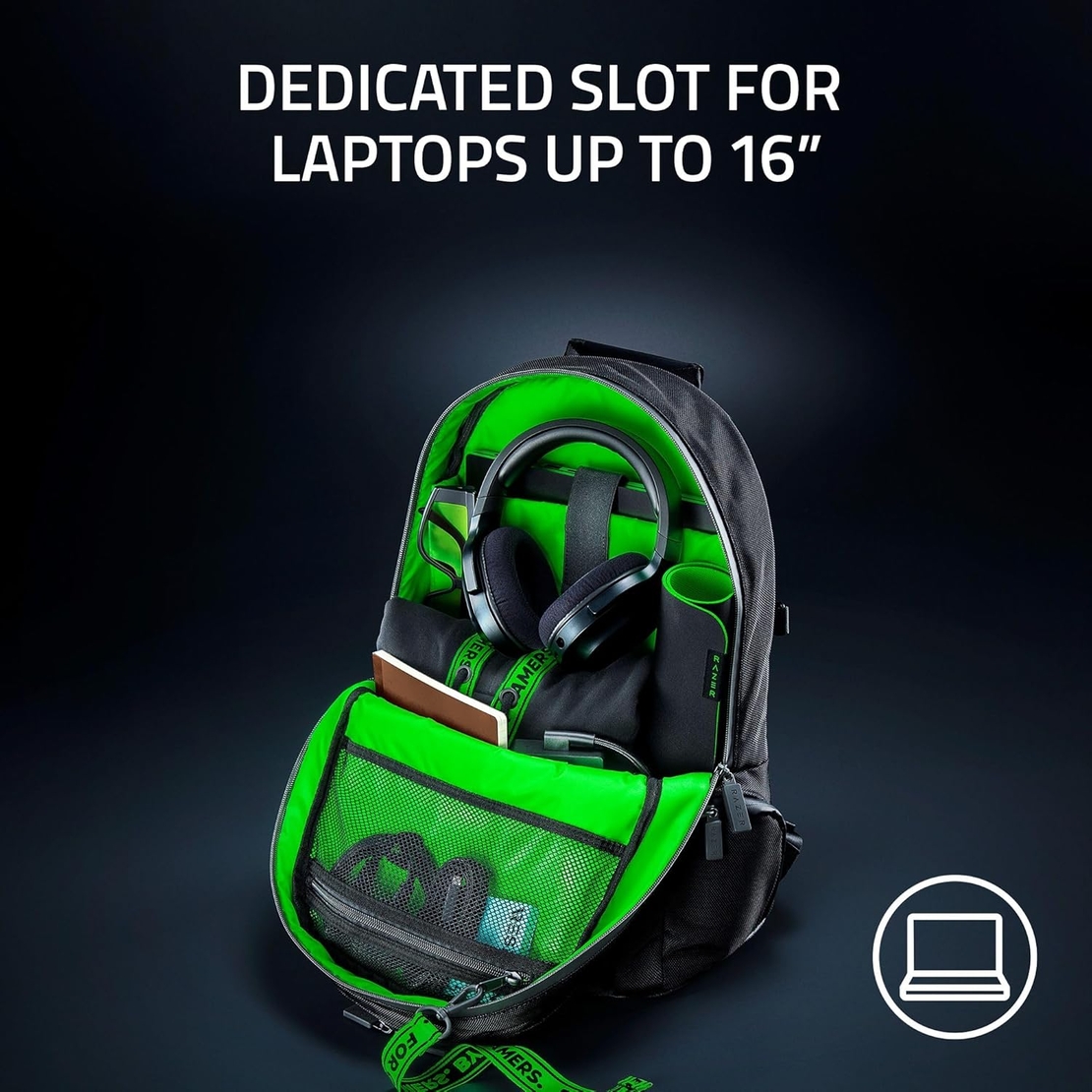 תיק גב למחשב נייד עד גודל 16 Razer Rouge 16 Backpack v3