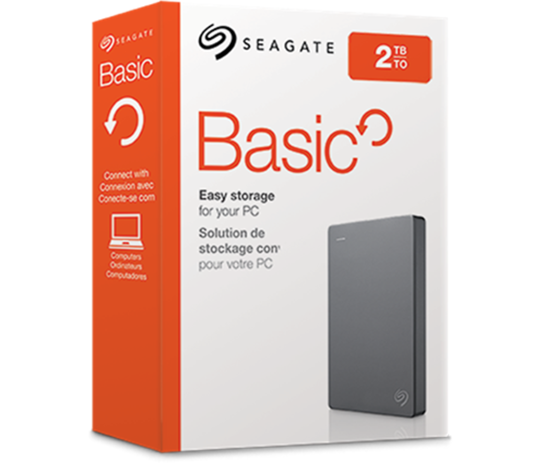 דיסק קשיח חיצוני נייד Seagate Basic Portable Drive 2TB