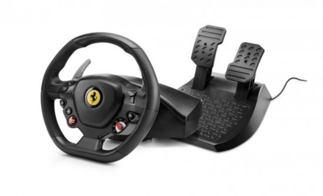 הגה מירוצים עם דוושות Thrustmaster T80 Ferrari 488 GTB Edition PC/PS4