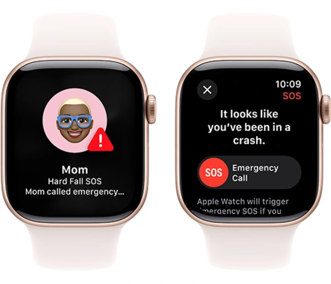 שעון חכם Apple Watch Series 10 GPS 42mm Rose Gold Aluminium Case with Light Blush Sport Band - S/M