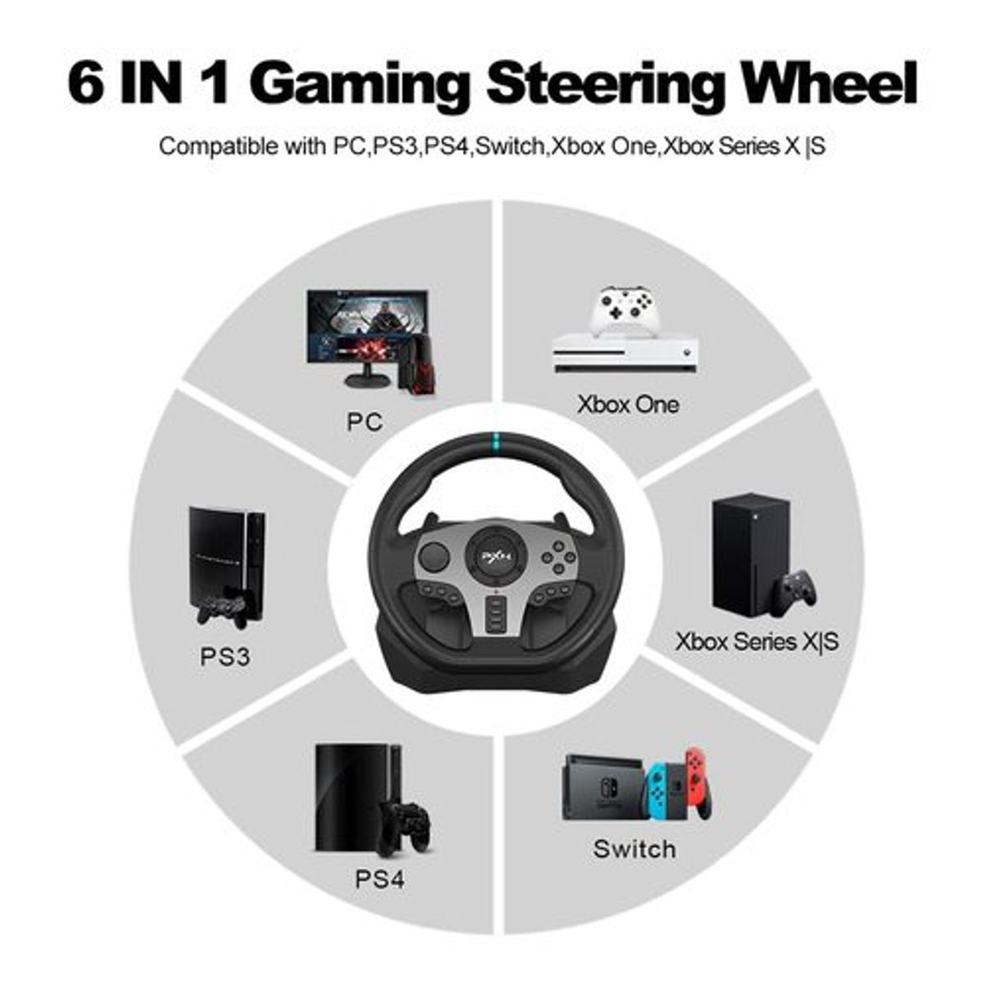 הגה PXN V9 PC/XBOX/PS3/PS4/PS5/Nintendo