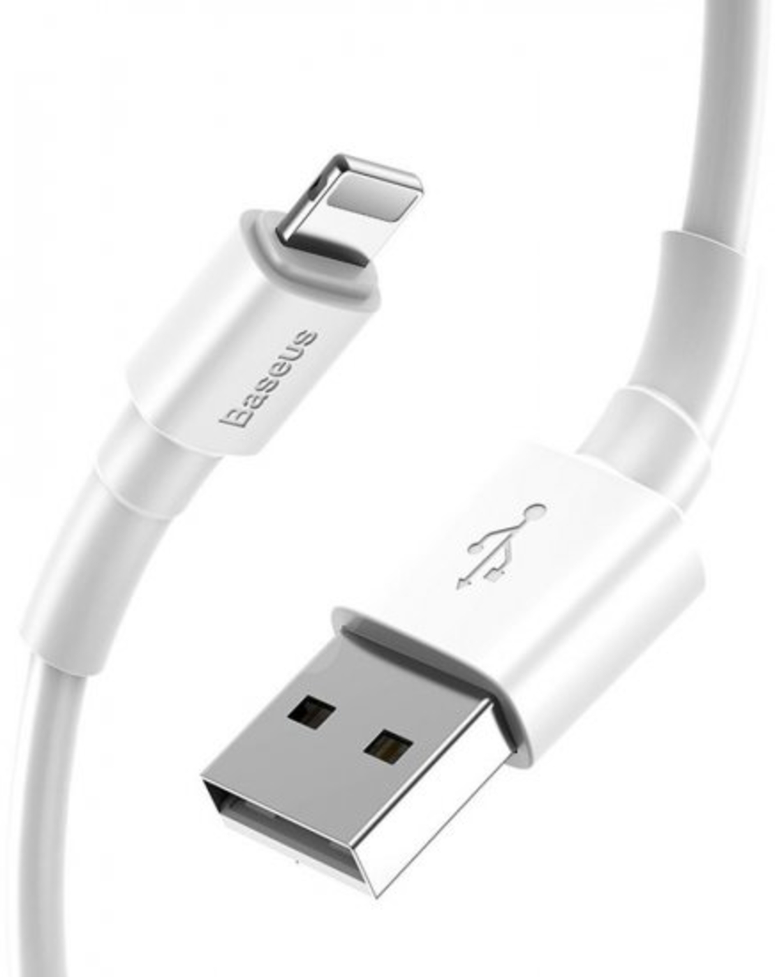 כבל סנכרון וטעינה Baseus Mini White Cable 1m USB-A To Apple Lightning