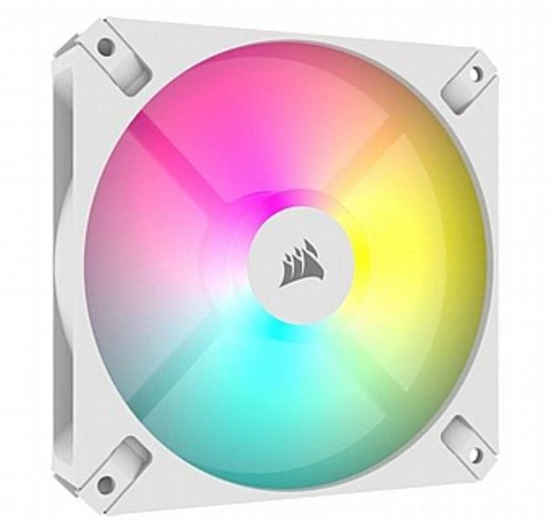 מאוורר למארז לבן Corsair iCUE AR120 RGB 120mm