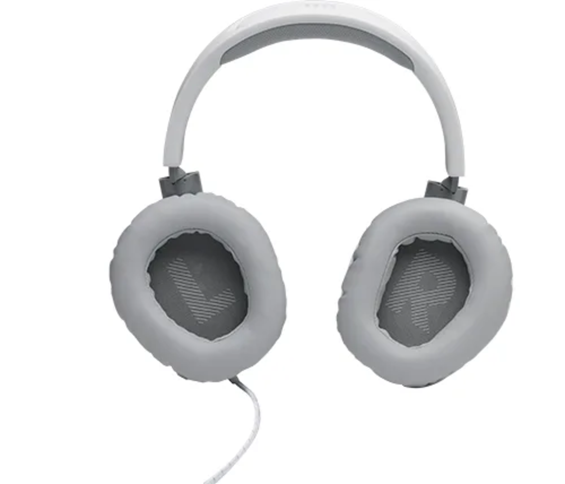 אוזניות גיימינג לבן JBL Quantum 100