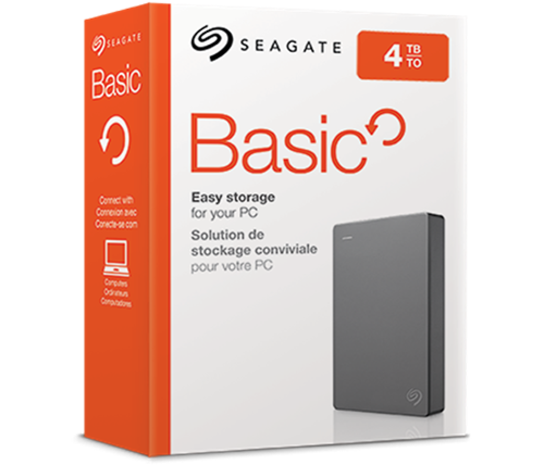 דיסק קשיח חיצוני נייד Seagate Basic Portable Drive 4TB
