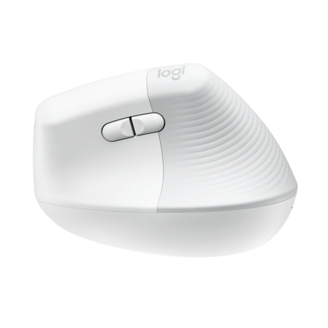 עכבר צבע אפור לבן Logitech Lift Vertical Ergonomic