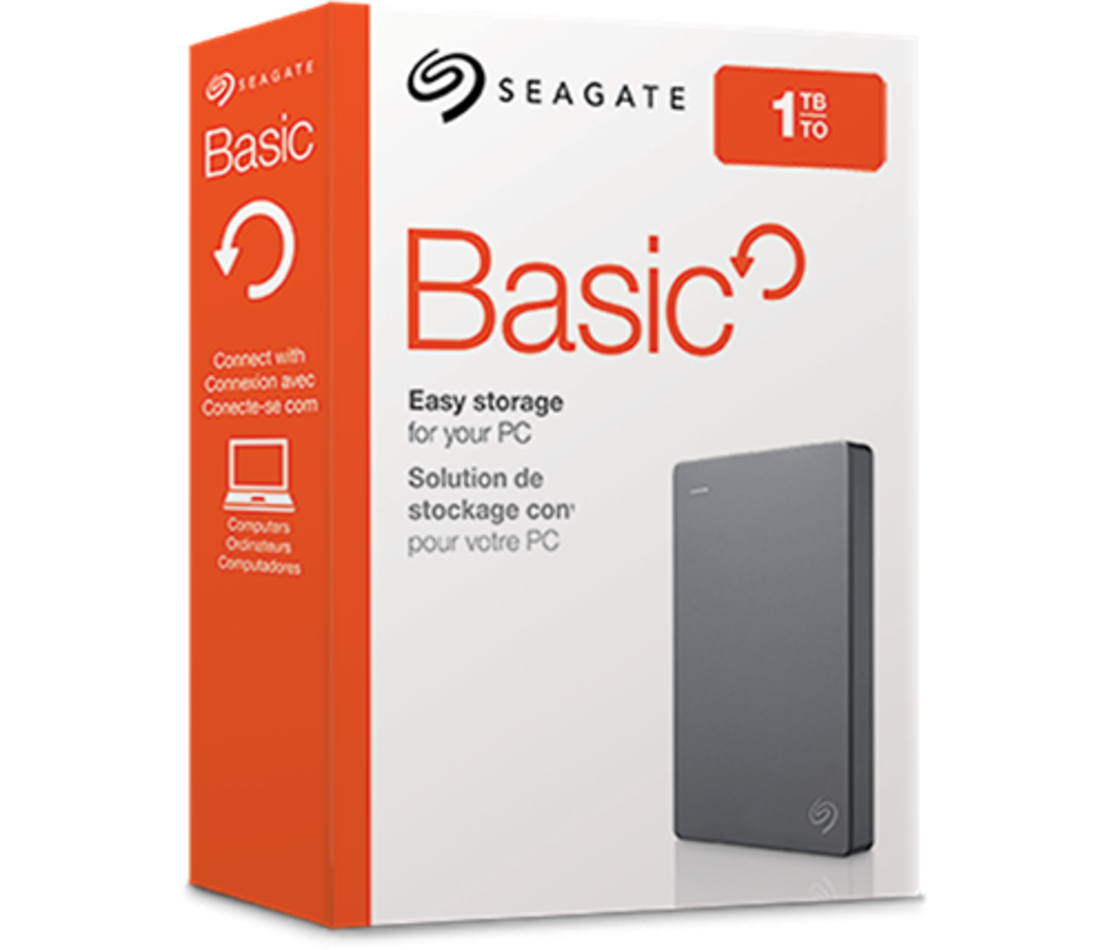 דיסק קשיח חיצוני נייד Seagate Basic Portable Drive 1TB