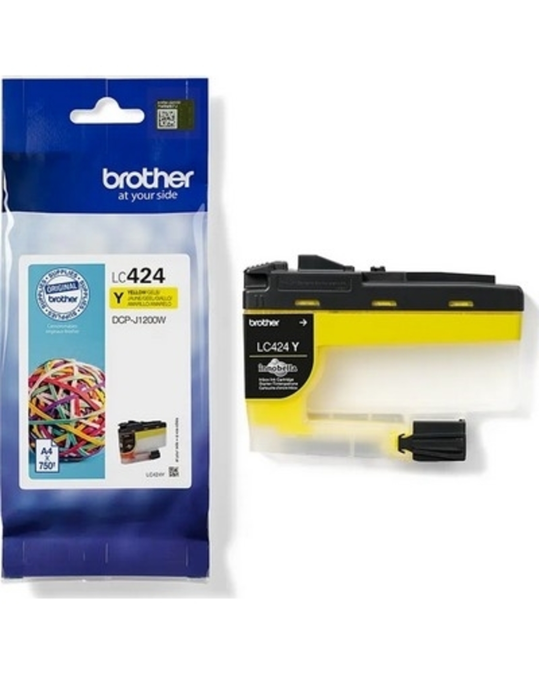 דיו צהוב מקורי Brother LC424Y