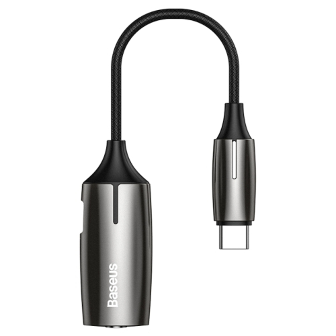 מתאם Baseus 2-in-1 Type-C Male to Type-C & 3.5mm Female Adapter L60