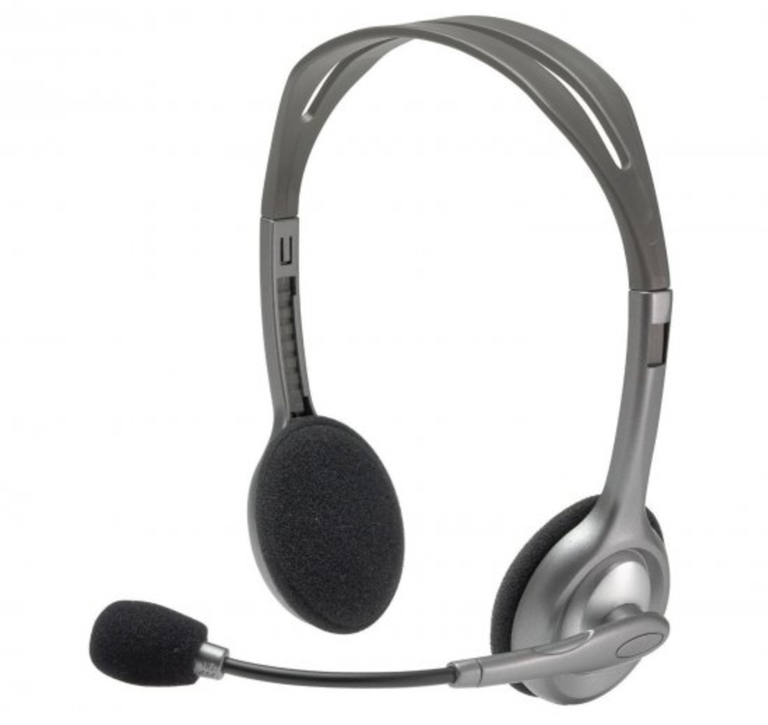 אוזניות ומיקרופון Logitech Stereo H110