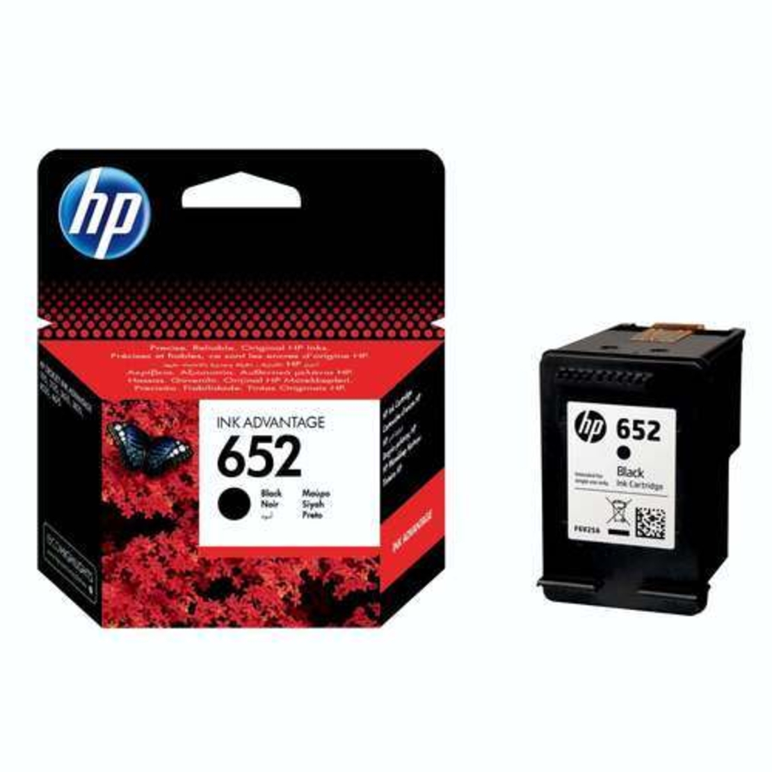 דיו שחור מקורי HP 652