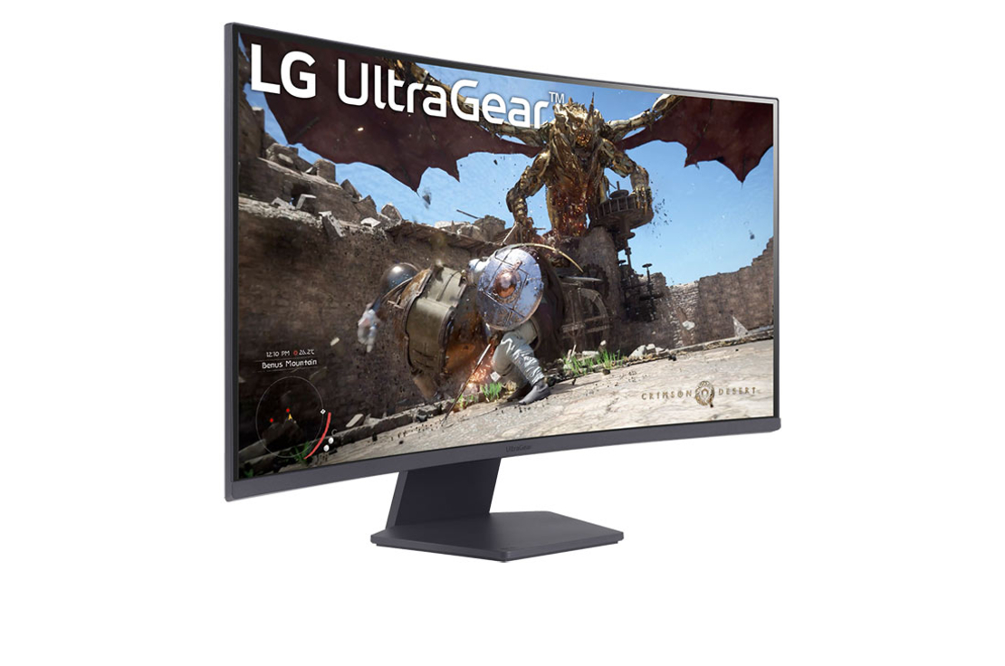 מסך מחשב גיימינג קעור LG UltraGear 32GS60QC-B 31.5 inch/WQHD/180HZ/VA/1ms/HDMI-DP/Curved/FreeSync/HDR10
