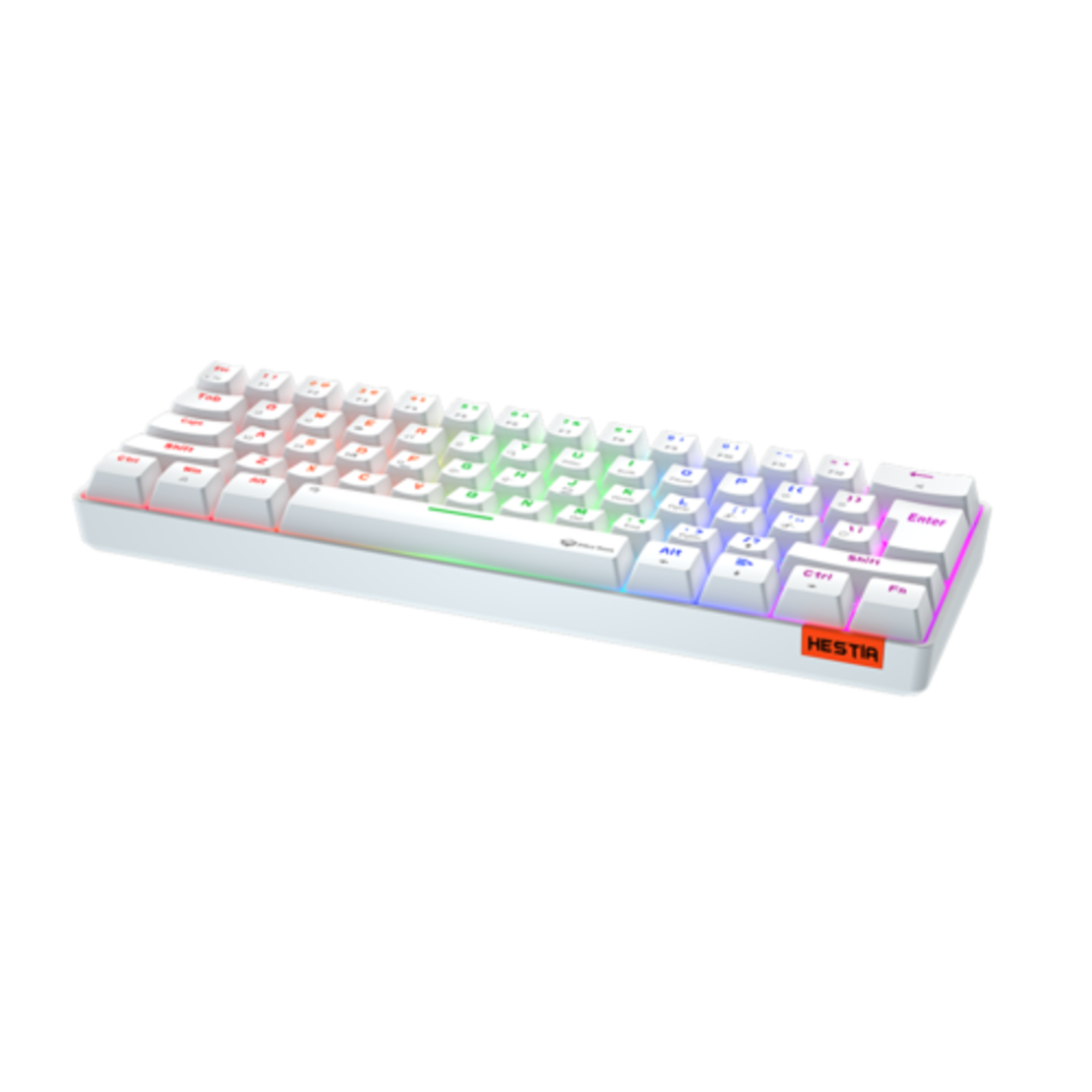 מקלדת Bluetooth עם מצב כפול 60%  Meetion MT-MK005BT Blue Switch