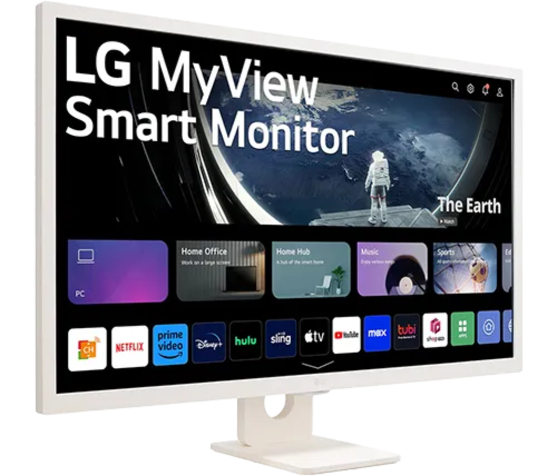 מסך מחשב חכם כולל שלט LG MyView 32SR50F-W 31.5 inch/FHD/60HZ/IPS/8ms/SPK/HDMI