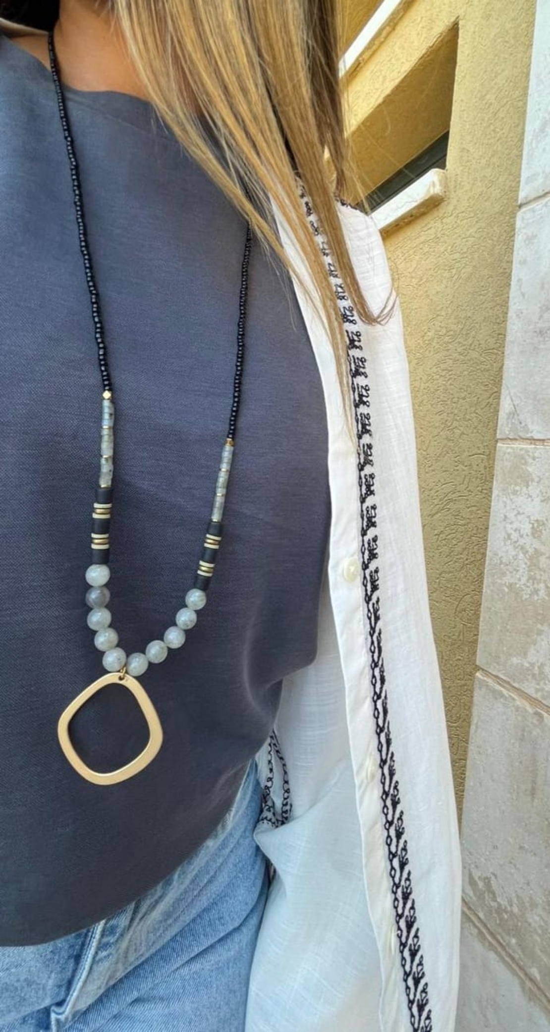 שרשרת בונסאי ירוק שחור