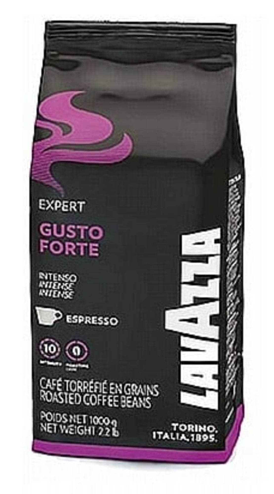 פולי קפה Lavazza coffee beans gusto forte 1kg חוזק 10