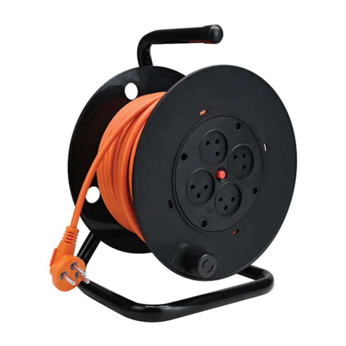 תוף כבל מאריך עד 25 מטר 4 שקעים