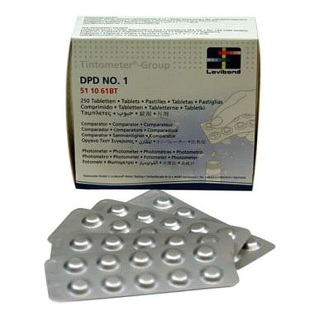 10 כדורי DPD No. 1 Rapid למדידת כלור ידני