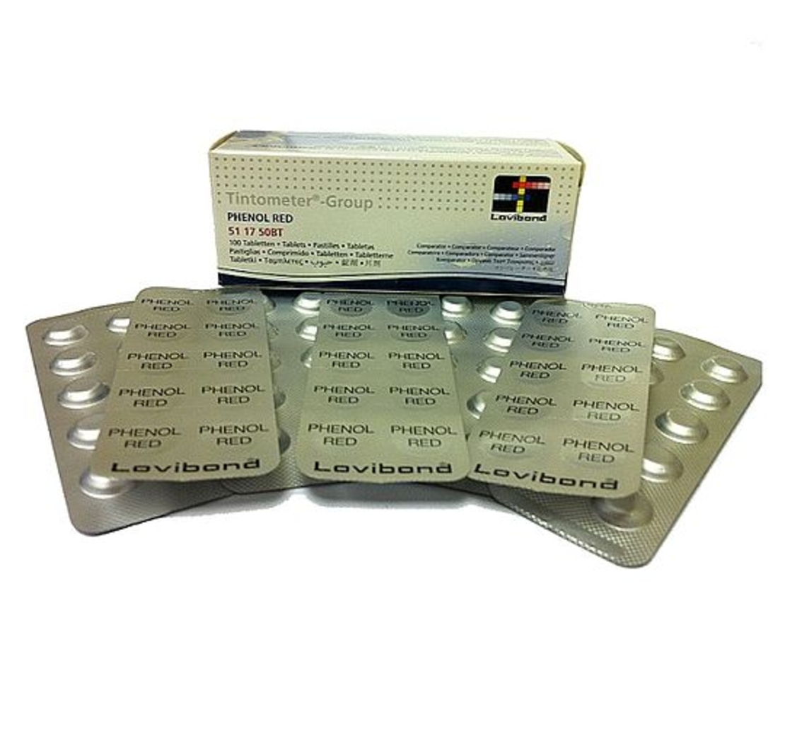 10 כדורי Phenol Red Rapid למדידת pH בדיקה דיגיטלית