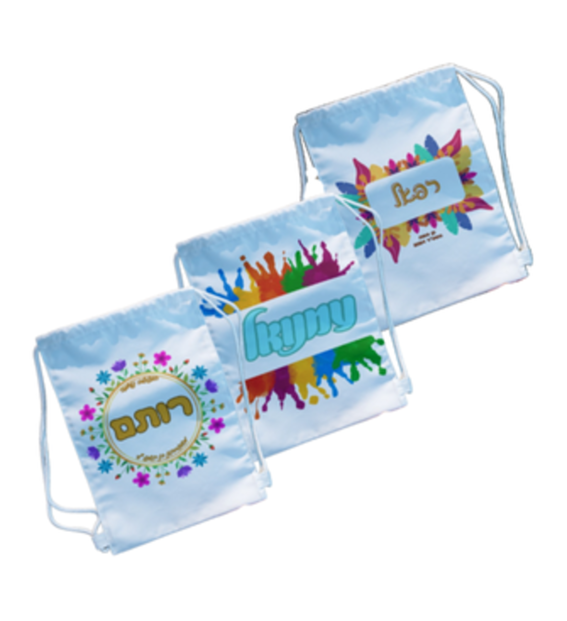 תיק שרוכים עם הדפס בעיצוב אישי