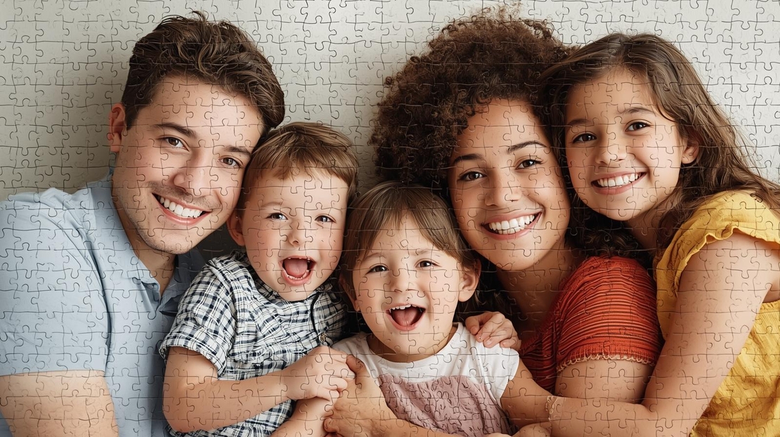 פאזל A4 עם תמונה וכיתוב