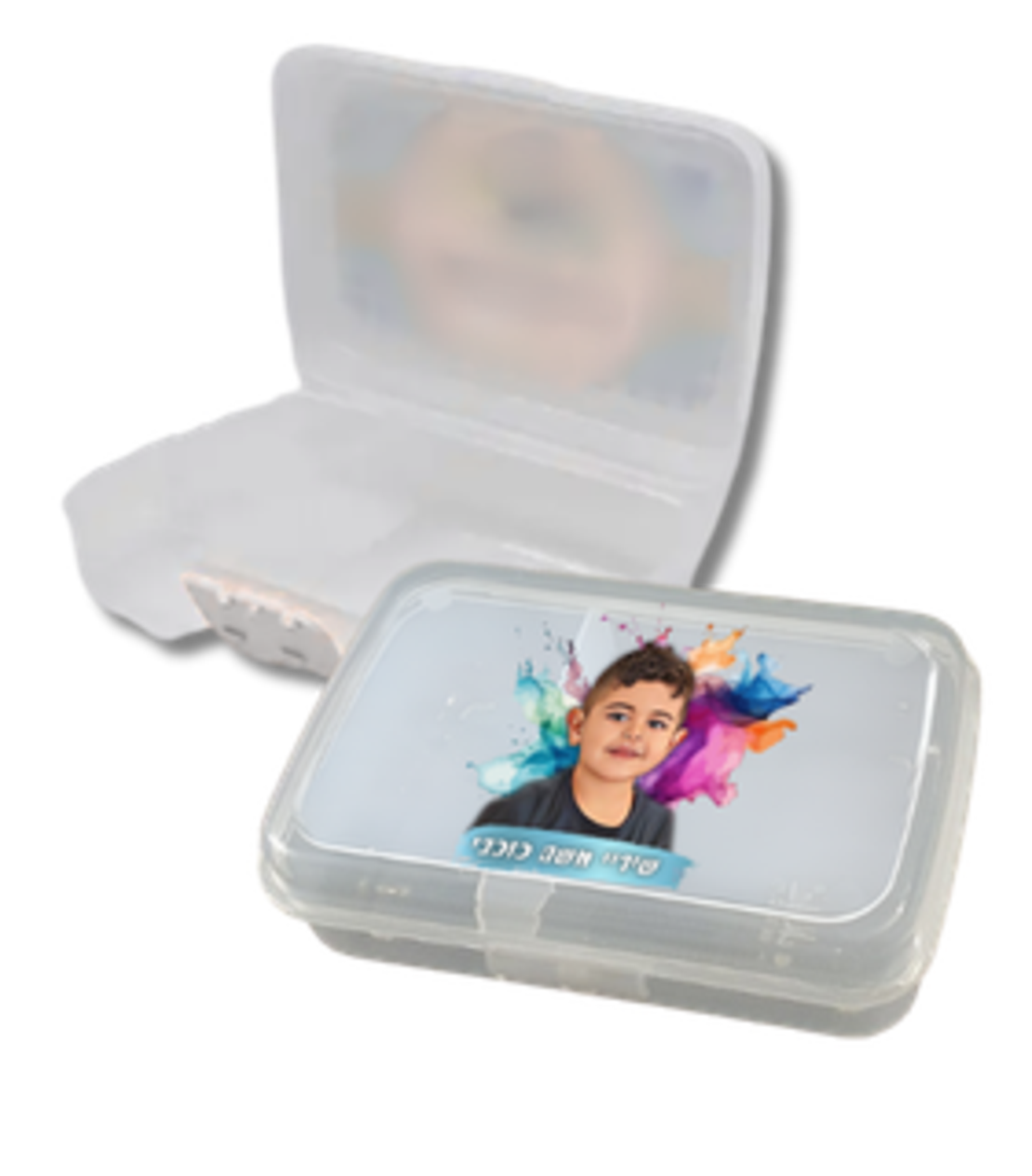 קופסאת אוכל עם מיתוג שם