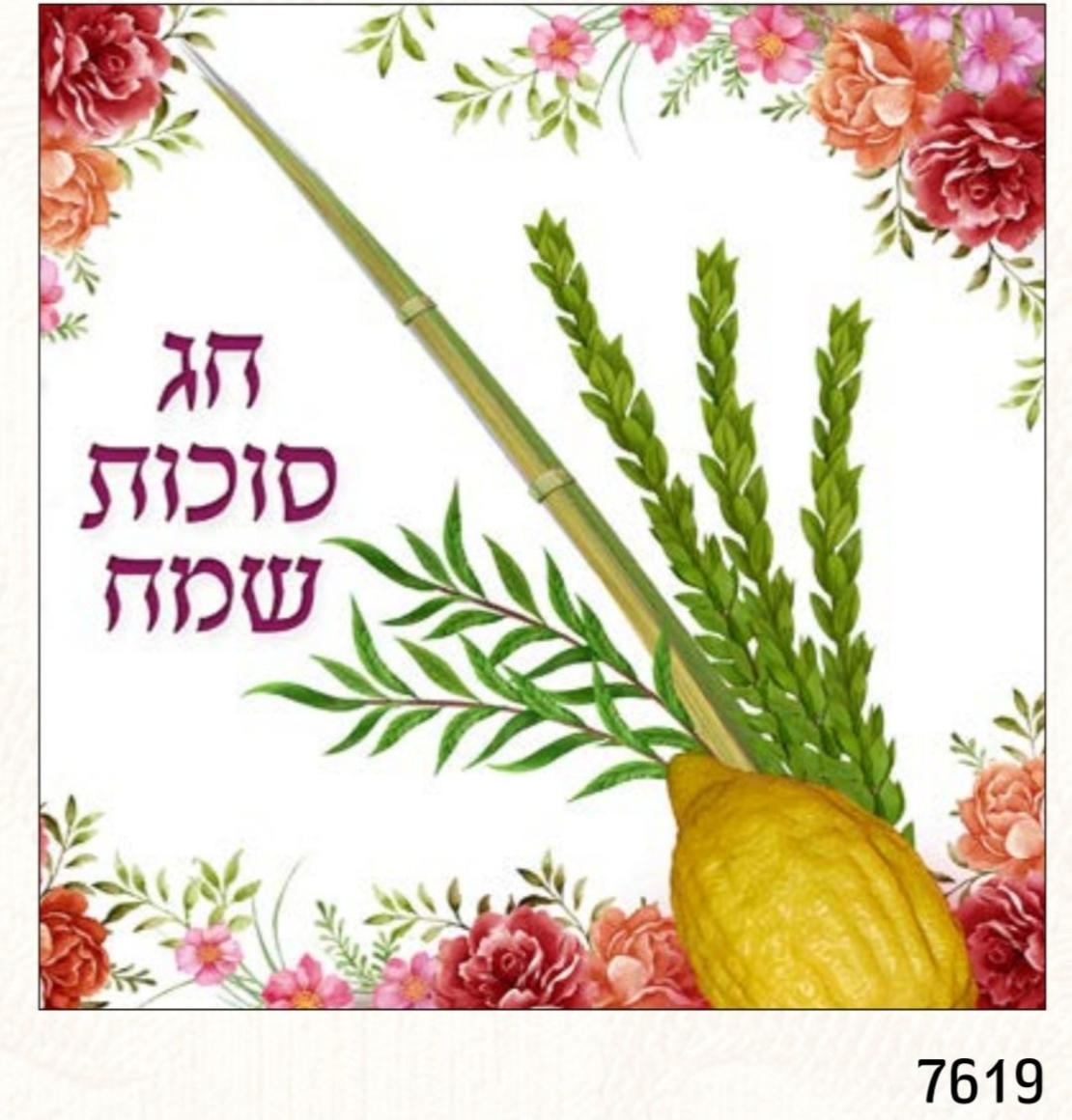 מפיות איכותיות לשולחן חגיגי סוכות שמח 7619