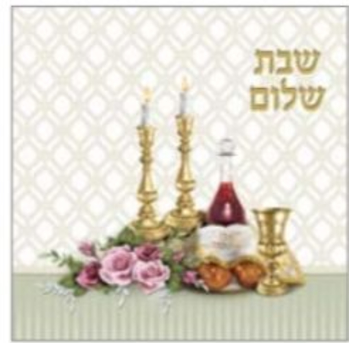 מפיות איכותיות 40/40 דמוי טקסטיל שבת שלום