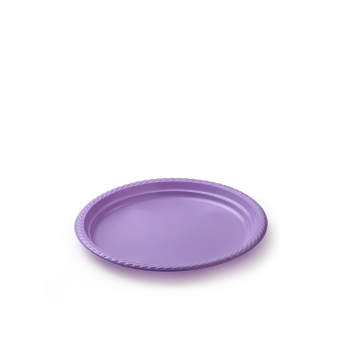 צלחת קטנה פלסטיק קשיחה ומעוצבת סגול 20 יחידות