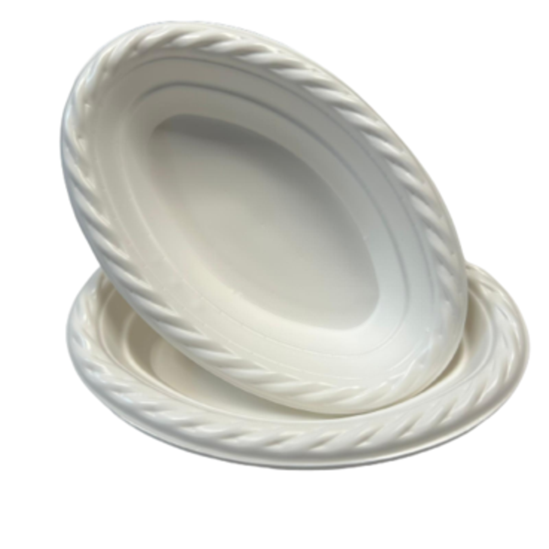 קסרול אובלי איכותי לבן 20 י