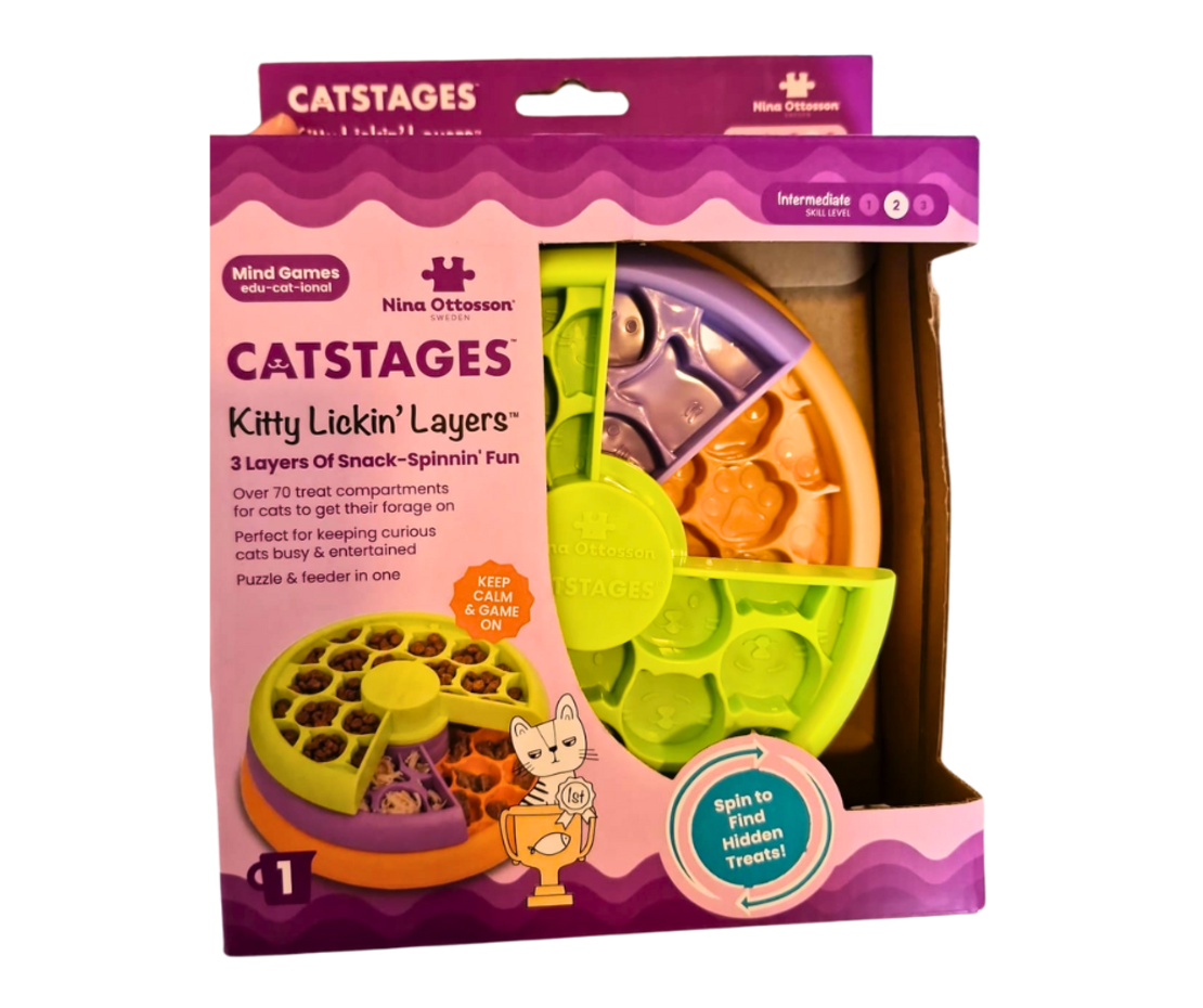 משטח ליקוק בשכבות לגורים ולחתולים