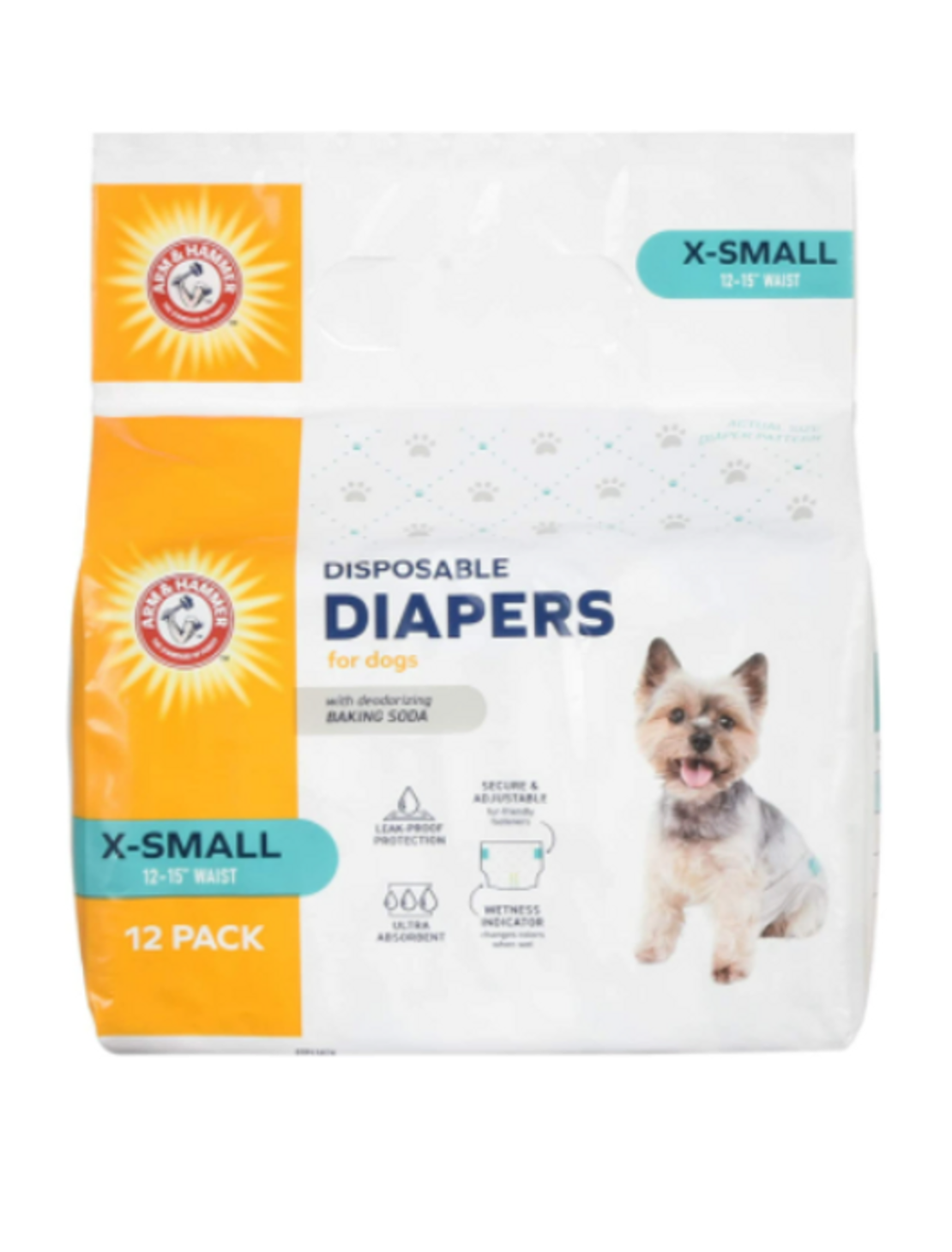 טיטולים לכלבים לייחום ובריחת שתן 12 יחי' ARM & HAMMER