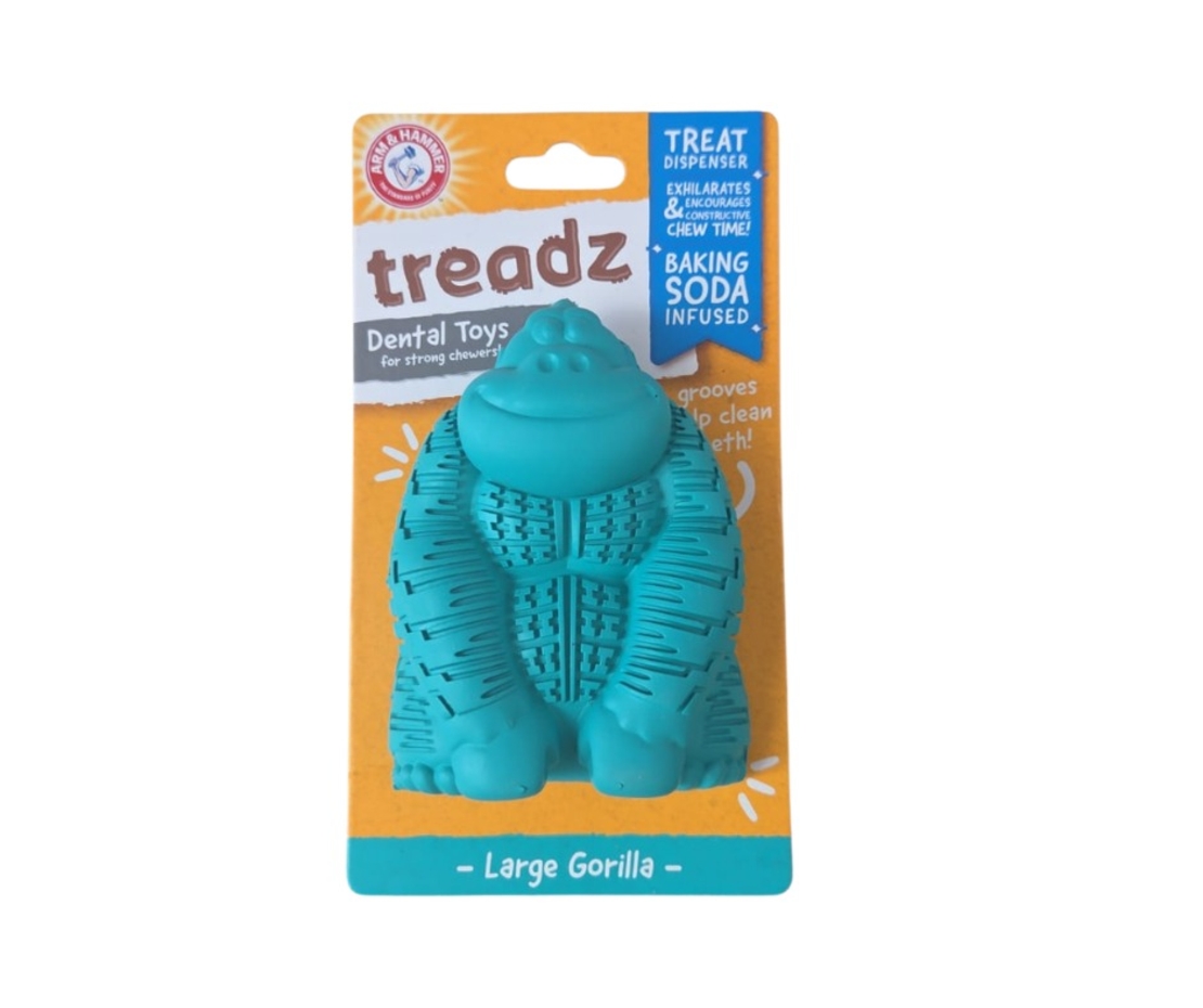 Arm & Hammer Treadz Gorilla – צעצוע דנטלי לכלבים, מידה בינונית
