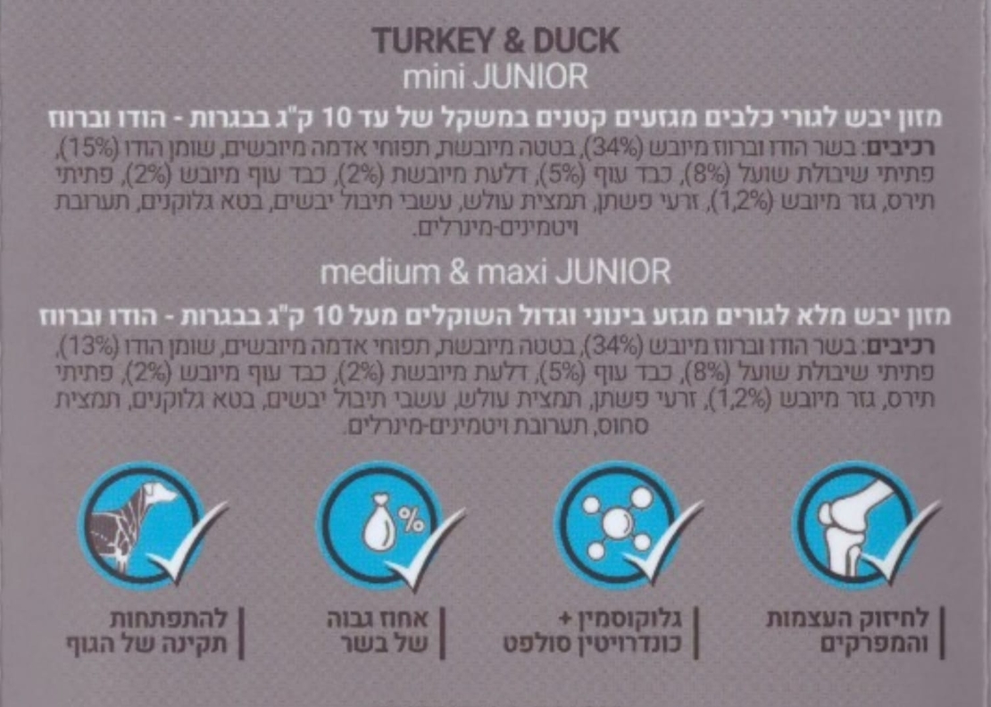 קודו  מיני ג'וניור הודו וברווז 3 ק