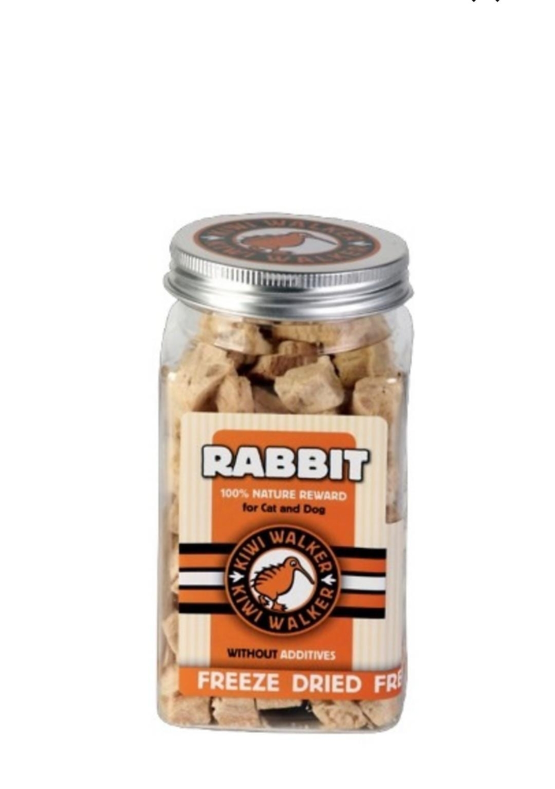 קיווי חטיף פרימיום 100% ארנב מיובש בהקפאה - פינוק טבעי 75 גרם