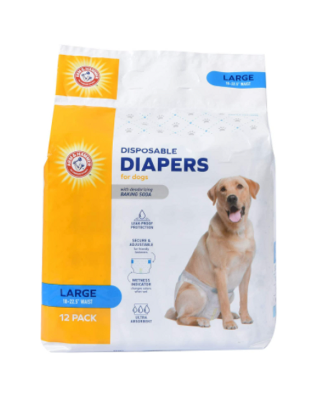 טיטולים לכלבים לייחום ובריחת שתן 12 יחי' ARM & HAMMER