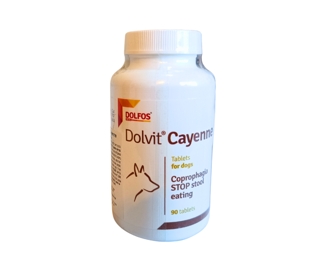 דולויט Dolvit Cayenne- תוסף לסיוע בהפחתת אכילת צואה
