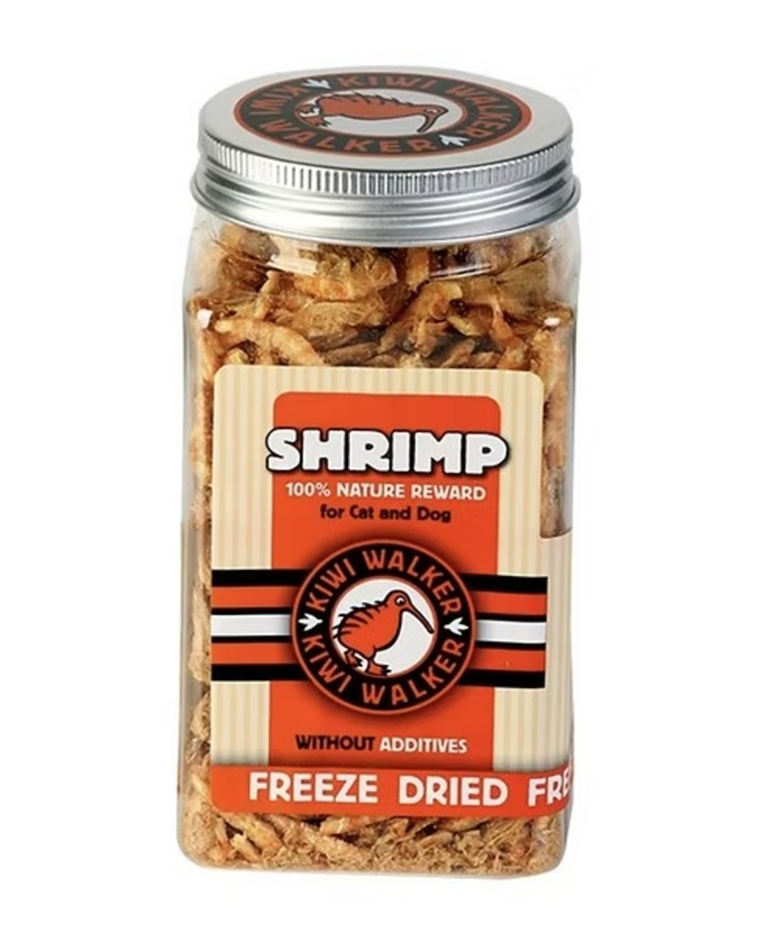 קיווי חטיף פרימיום 100% שרימפס מיובש בהקפאה 50 גרם