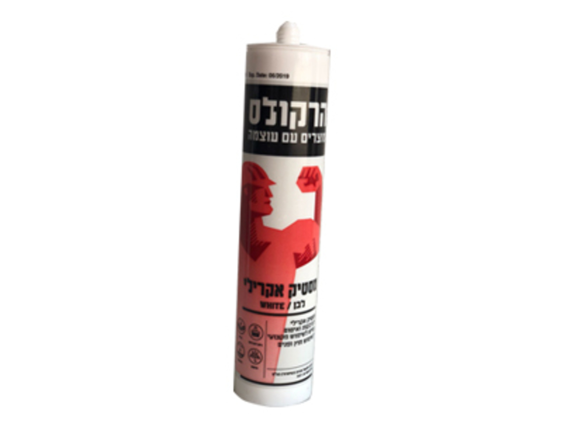 מסטיק אקרילי לבן הרקולס