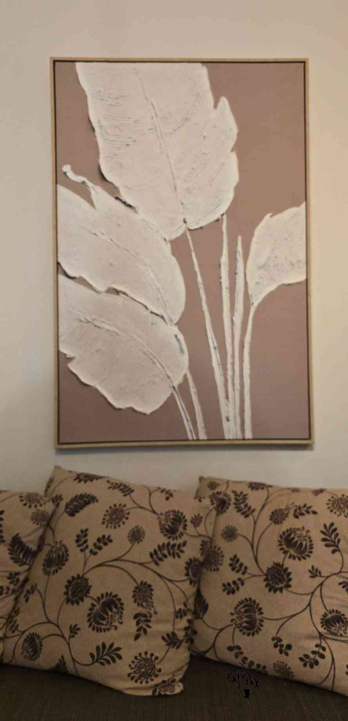 תמונת קנבס ציור עלים