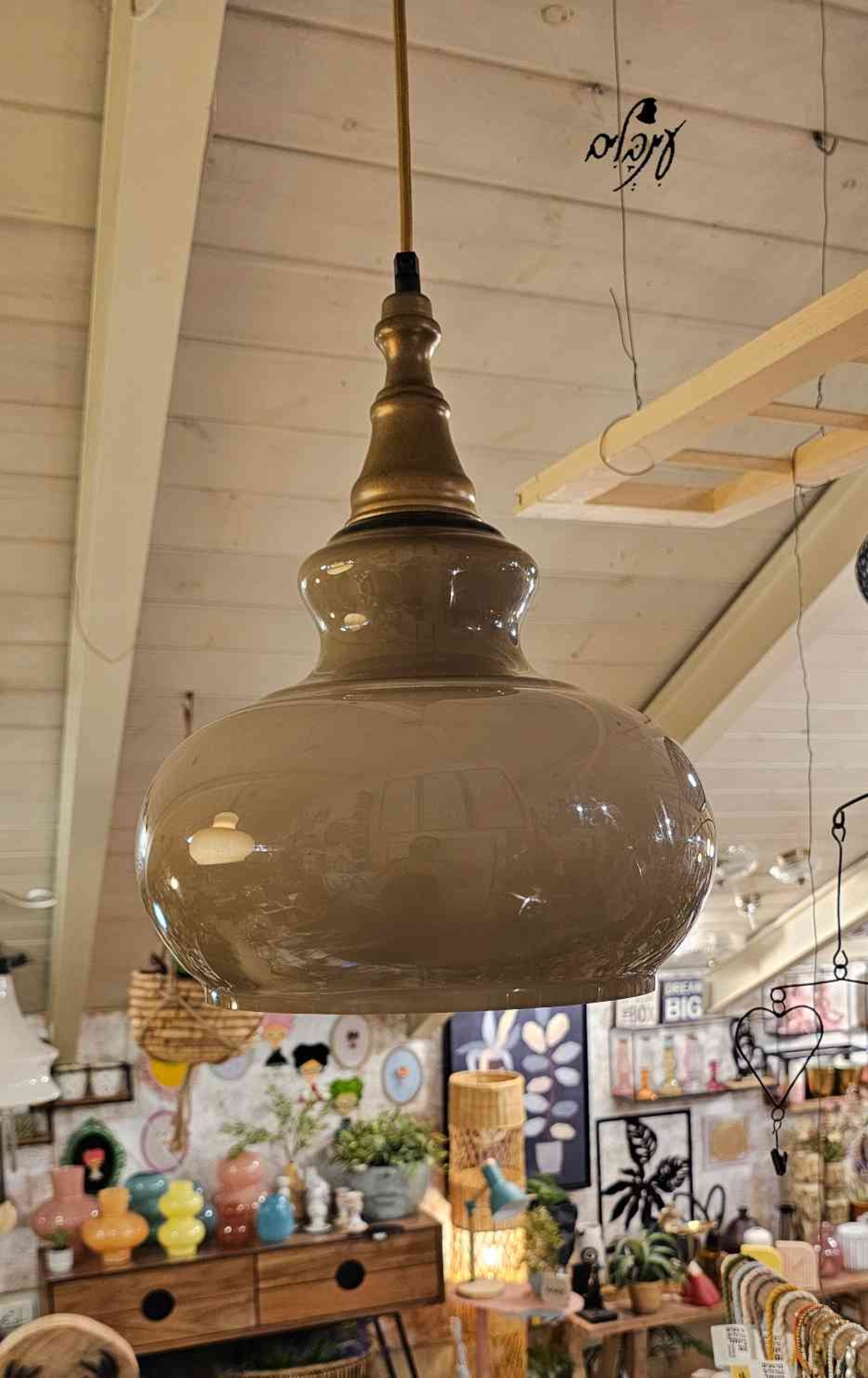 מנורת זכוכית עששית מוקה
