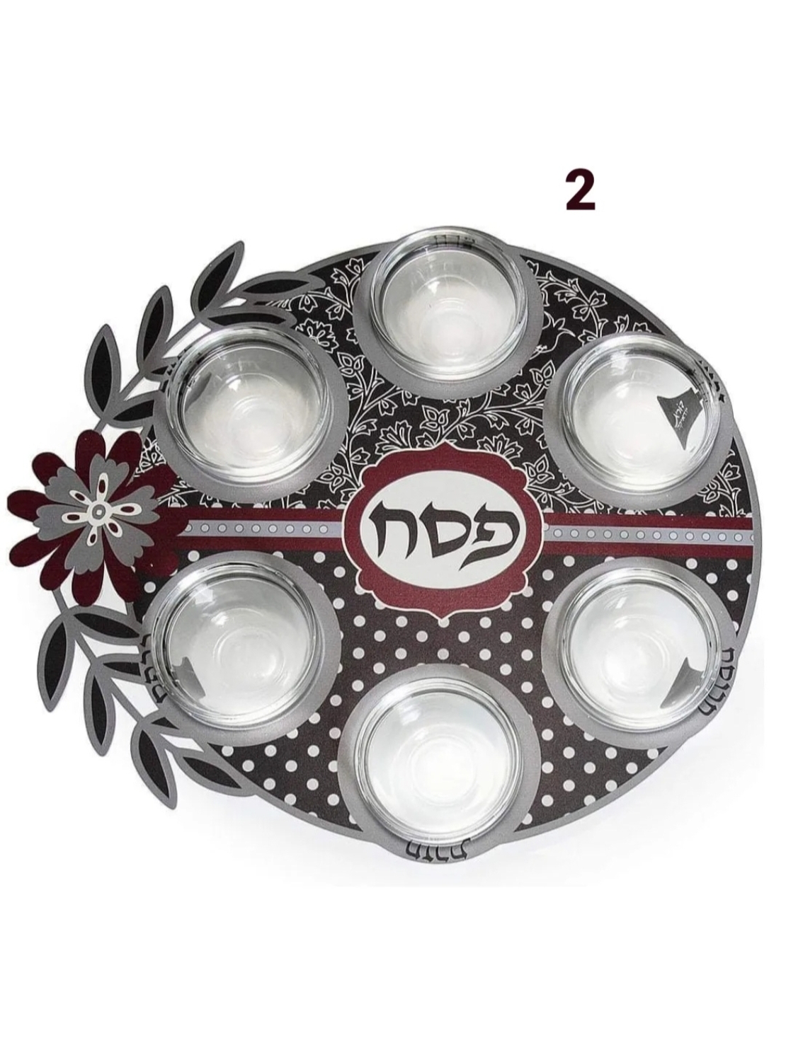 צלחת פסח מעוצבת דגם 2