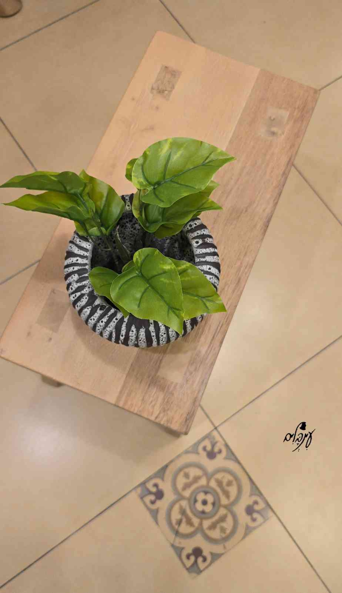 שרפרף עץ מעוצב טבעי