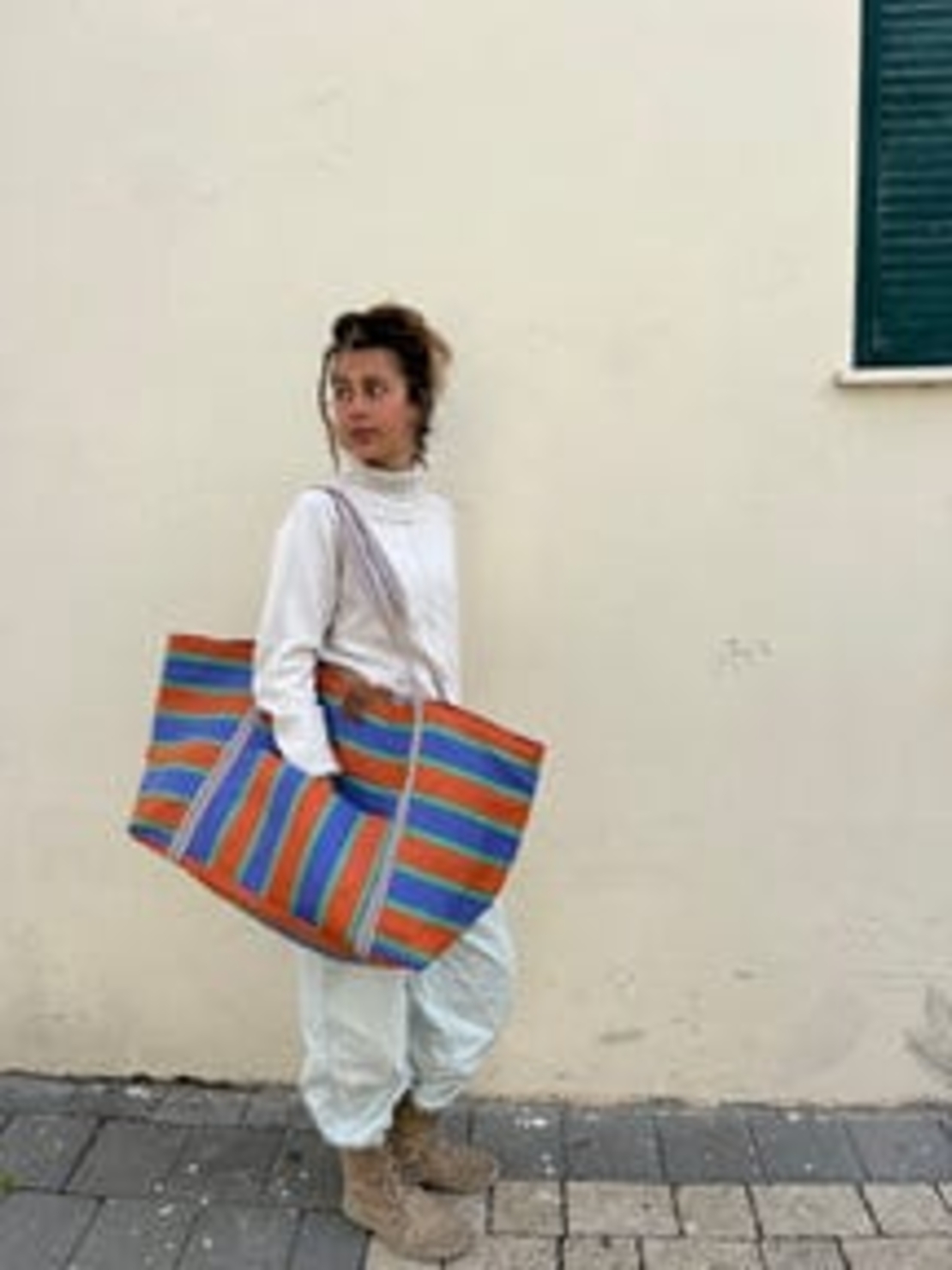 תיק פסים דגם לוני ענק 2